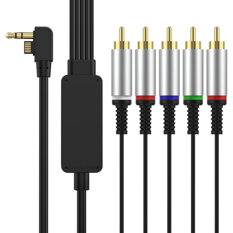 PSP 用 コンポーネント AV ケーブル HDTV 対応 PSP 3000 / 2000 用 映像出力 480P 対応 ゲーム画面をテレビに映す LCD/リアプロ/CRT 対応 フルスクリーンプレイ サポート