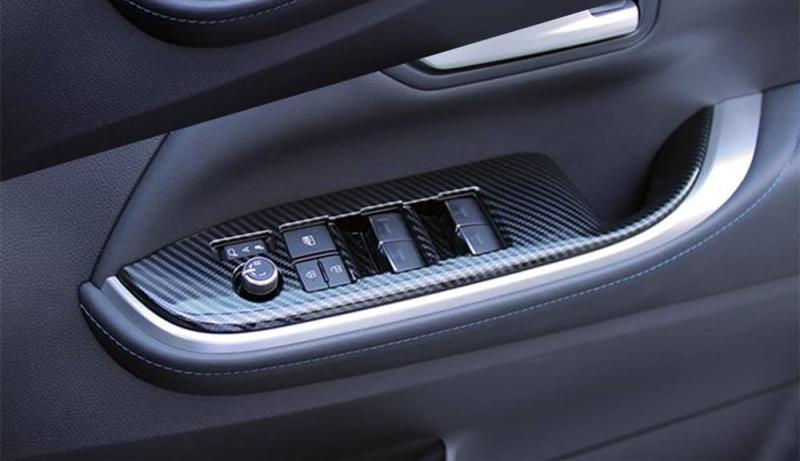 TADOKAPATU トヨタ 新型 ヴォクシー 90系専用 パワーウィンドウ スイッチ カバー ドア ウィンドウ ボタン ドアスイッチパネル インテリアパネル 内装 パーツ アクセサリー 簡単取付 ABS樹脂製 4PC