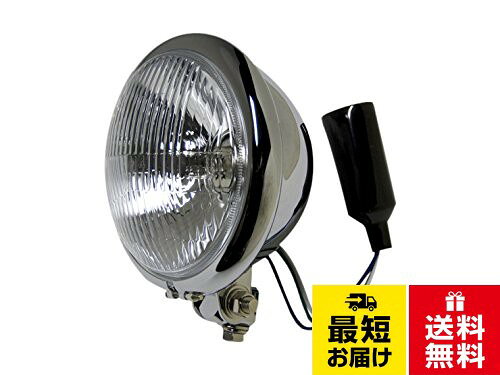 多くの国産バイクは、ヘッドライトケースの中に様々な配線が入っています。。これにより、ヘッドライト交換に伴う配線処理に困っている人が後を絶ちません。。しかし、この69ベーツライトを使用すれば問題は解決です。。ヘッドライトケースの中に配線がぎっしり詰まっている車両でも、スッキリと仕上げる事が可能になりました。。別売りのライトステーを使用する事でボルトオン装着が可能です。MOTOR ROCK 69ベーツライト クローム MR-LIT005C