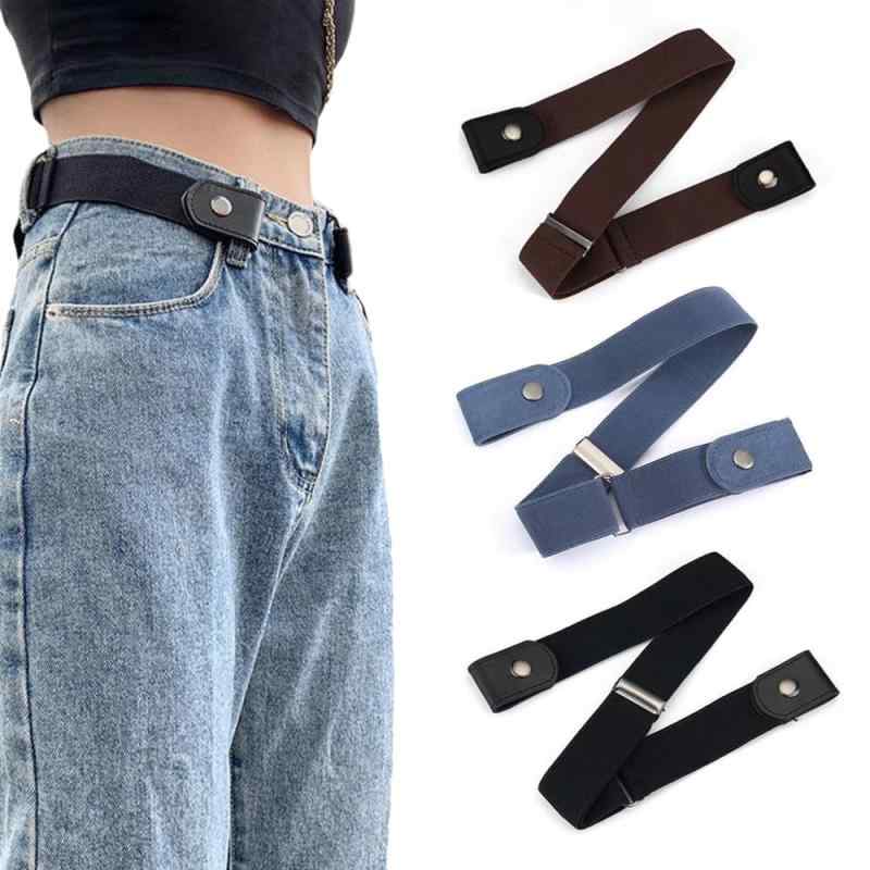 [MILANQW] ゴムベルト レディース ベルト バックルなし 3色セット - 見えない 無穴 メンズ 兼用 夏用 裏技 着脱簡単 サイズ調整 トイレ楽 快適 通勤通学 ゴム