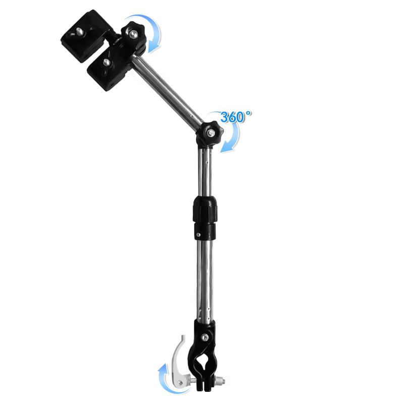 KASELIN 自転車 傘ホルダー 伸縮式折り 傘固定 傘立て ベビーカー 安定性を高めるダブルバッ ...