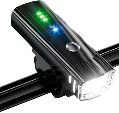 自転車 ライト【第2世代最新の強化版】自転車 ヘッドライト 大容量2600mAh Type-C充電 LEDヘッドライト高輝度2000ルーメン「3in1調光機能搭載」光センサー 自動点灯モード 充電式 自転車用ヘッド