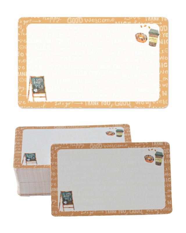 Rakuten - gift-ippo メッセージカード ミニカード 100枚 名刺サイズ 感謝 挨拶 サンキュー カード