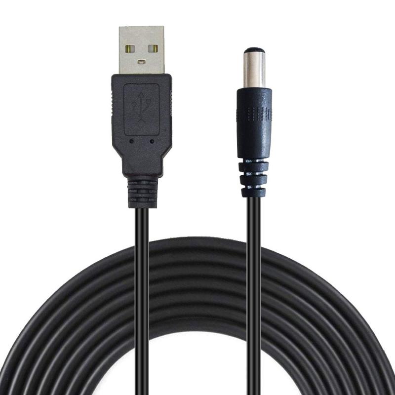 Liwinting USB to DC電源ケーブル、5V USB DCケーブル、5.5 mm x 2.1 mm DCバレルオスジャックコンバータ電源接続ケーブル