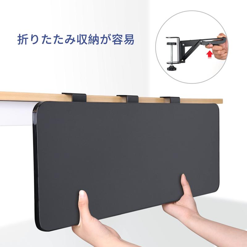 WiViVi キーボードスライダー 後付け デスク クランプ フルキーボード マウス収納...