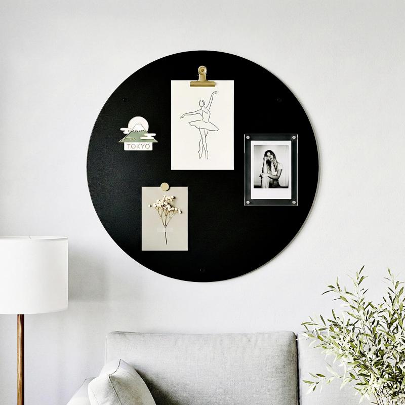 Qiytecno マグネットボード 壁掛け 丸型