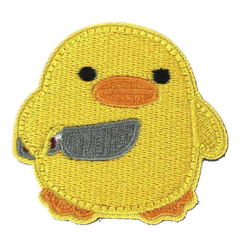RESPEC ベルクロ パッチ 刺繍 ワッペン 包丁使いのひよこちゃんシリーズ