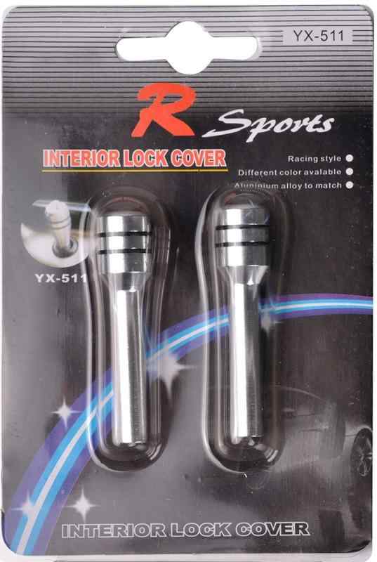 Hi joy アルミ合金　インテリア　ドアロックノブ　ノブピン　自動車　2個