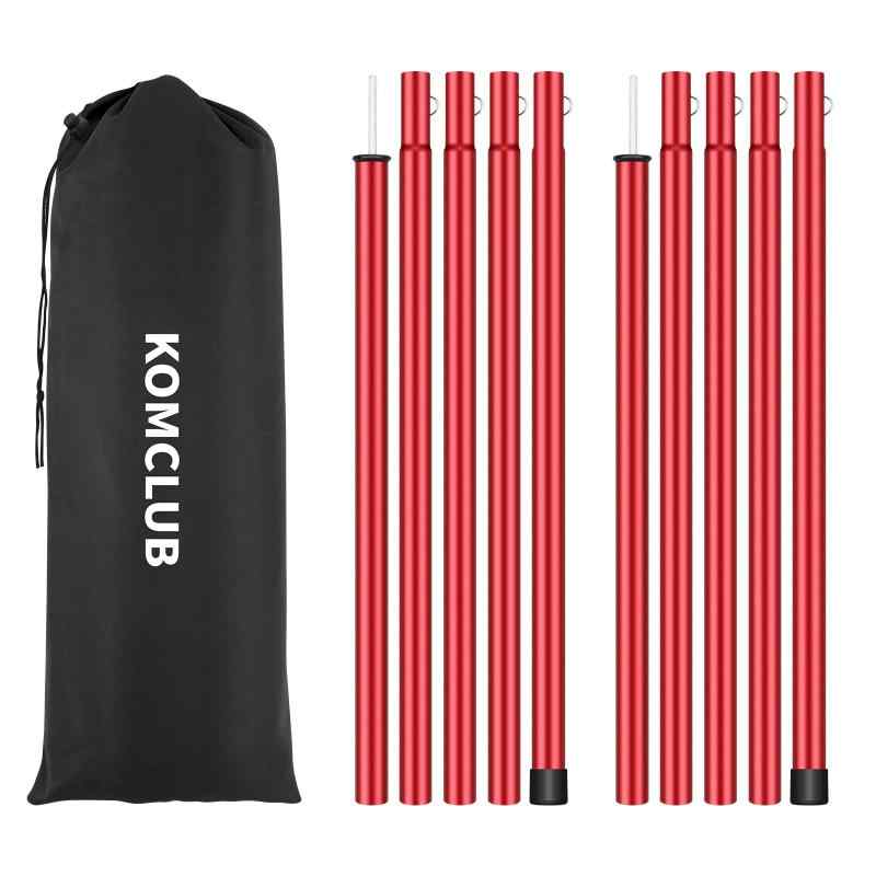 KOMCLUB タープポール テントポール アミル製 5本連結 調節可能 全長194.5cm 直径1...