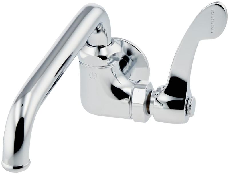 カクダイ 厨房用横形自在水栓 707-007-13QR