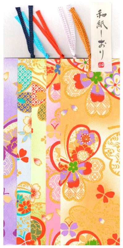 和紙かわ澄 友禅和紙 型染め しおり ブックマーカー 青色系A+B+Cセット18枚