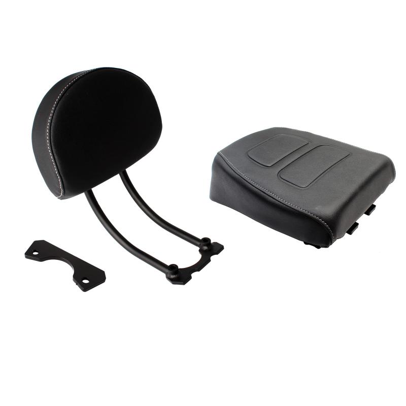 Baohatsu ハーレー用 リア 乗客用 ソロシート バックレスト セット PUレザー製 21-22年 スポーツスターS 1250 RH1250モデル対応 ブラック