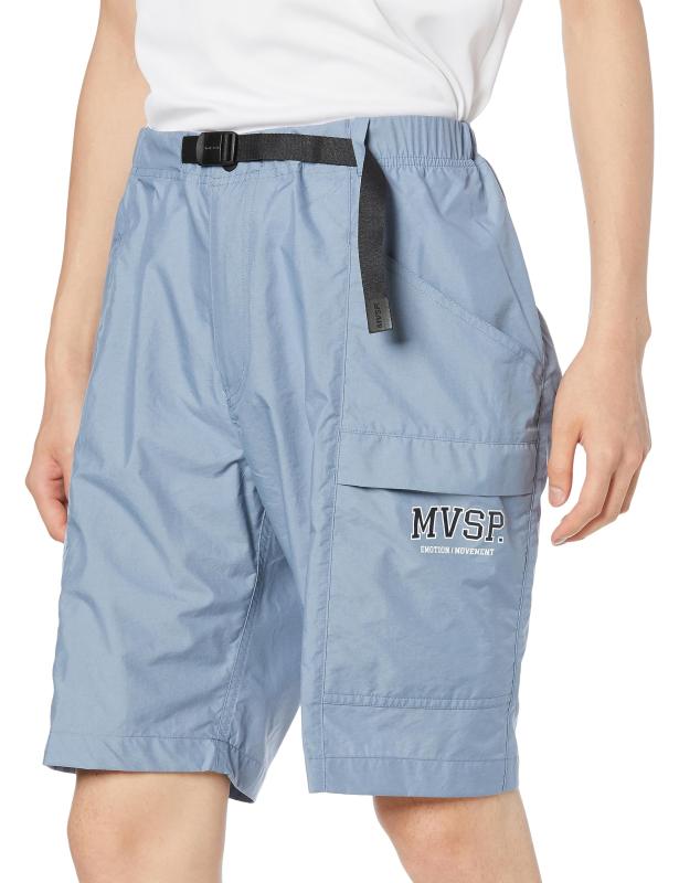 [ムーブスポーツ] カーゴショートパンツ デサント ハーフパンツ 軽量 シェル ポケット シワになりにくい 防風 MVSP