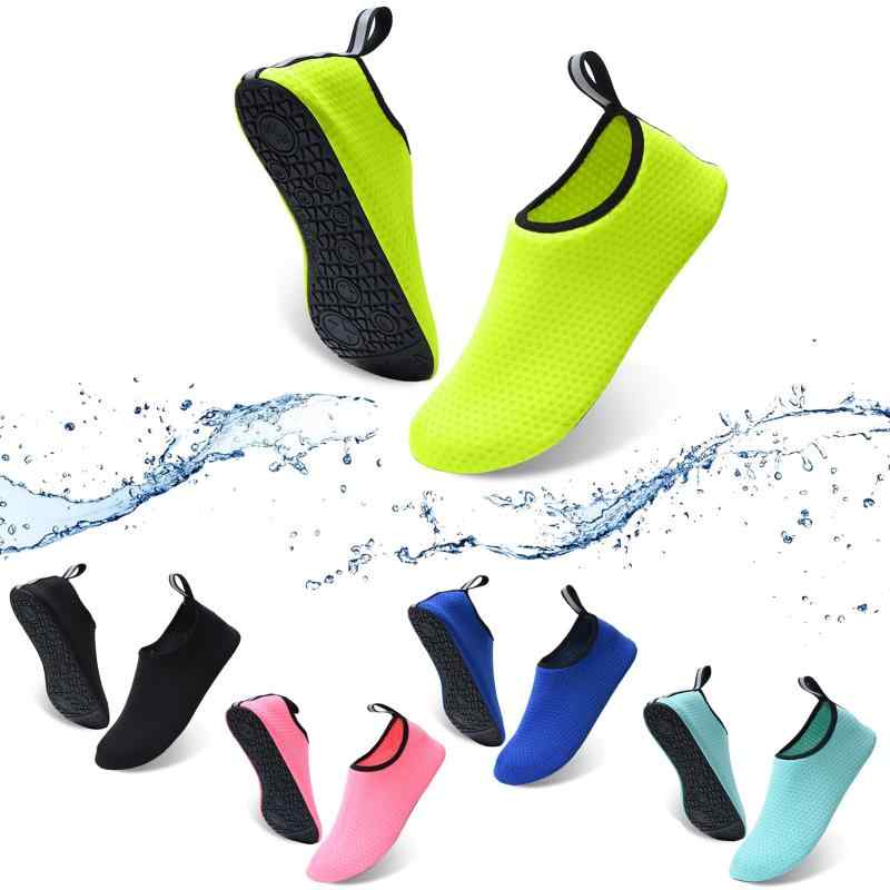 [leeBaa] マリンシューズ ウォーターシューズ 水陸両用 アクアシューズ シュノーケリング ビーチシューズ 軽量 通気 ヨガ サーフィン 男女兼用 レディース キッズ ジュニア ビーチサンダル 超