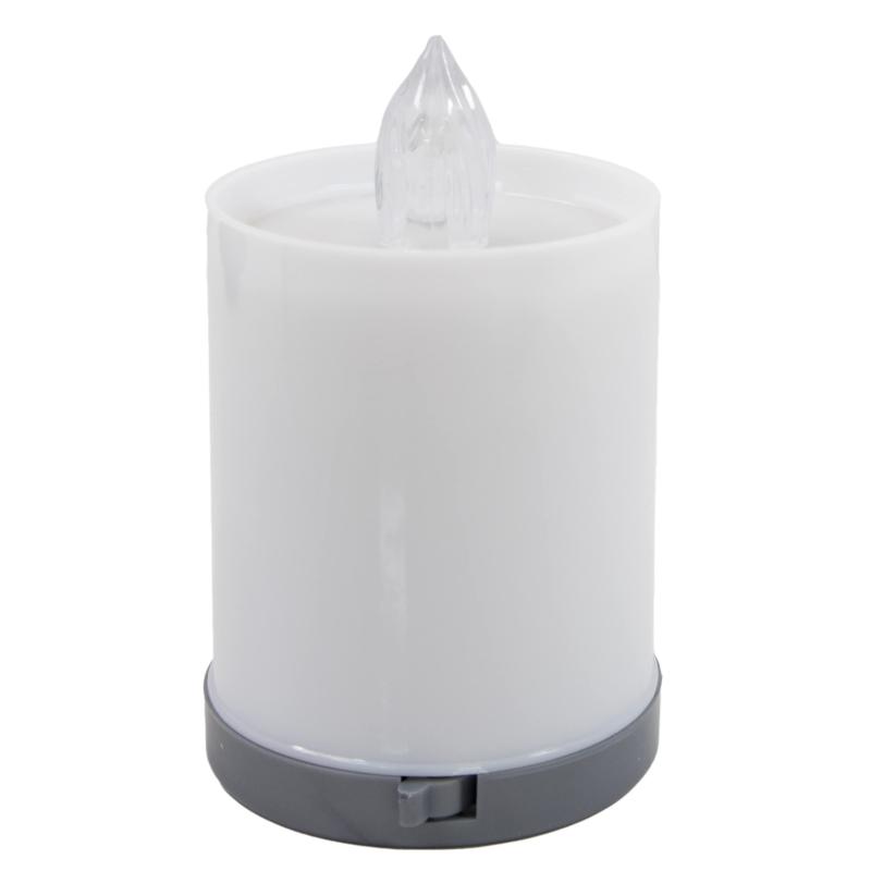 マクサー電機 LED テーブルキャンドル ショートタイプ 電池式 非常用 明るさ調整で炎の揺らぎを再現 食卓 インテリア照明 ムードランプ