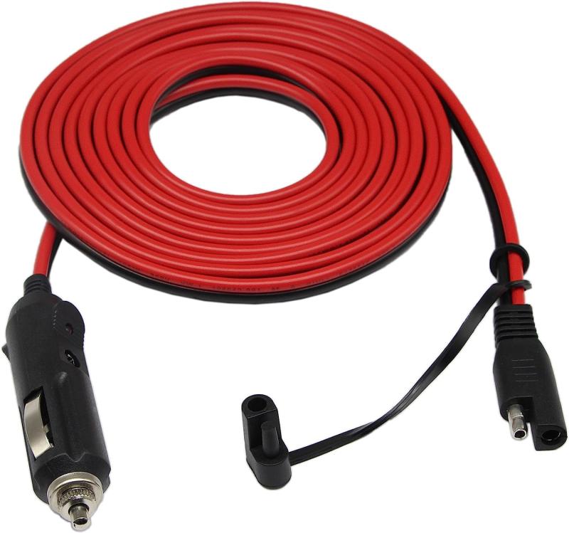 SUNNY �����������ץ���SAEü�� �Ѵ������֥� SAEü���դ������������å� �ɿ� �ɿ� SAE���ť����ץ� ����å��դ� ��100cm Max15A 180W DC12V����