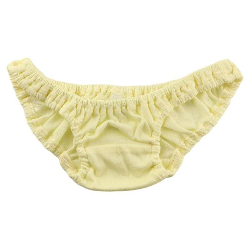 ラ・ポーム ビキニショーツプチミニョン コットン生地 くしゅくしゅとした見た目 小さい スキャンティ 極小 インゴムパンツ フルバック ショーツレディース