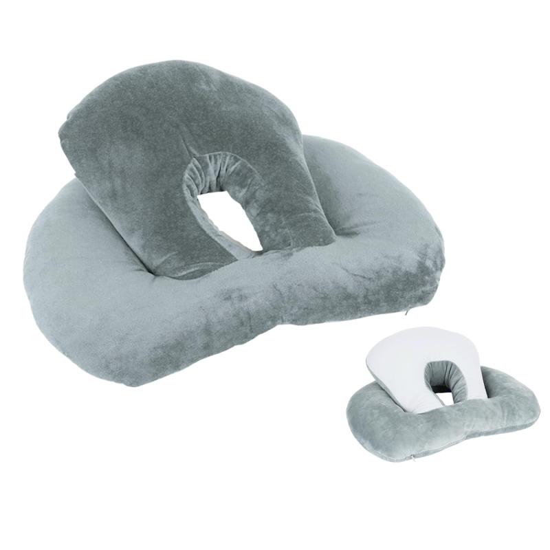 [Rocotto] うつぶせ寝 クッション 4way 顔圧軽減 ネックピロー 呼吸しやすい うつ伏せ枕 低反発 抱き枕 顔うずめ枕 リラックス 肩こり 首こり 施術用 寝落ちクッション 通気設計 男女兼用