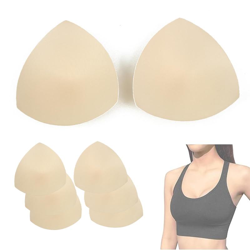 [LKCCTK] バストパッド 三角形スポンジ胸パッド 取り外し可能 通気性 快適な 胸カップ スポーツスポンジ