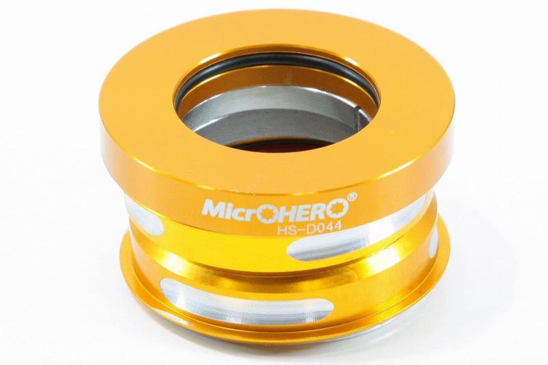 MicrOHEROヘッドセット HS-DO44 上下44mm シールドベアリング ダホンdahonなど小径車用 ヘッドパーツ