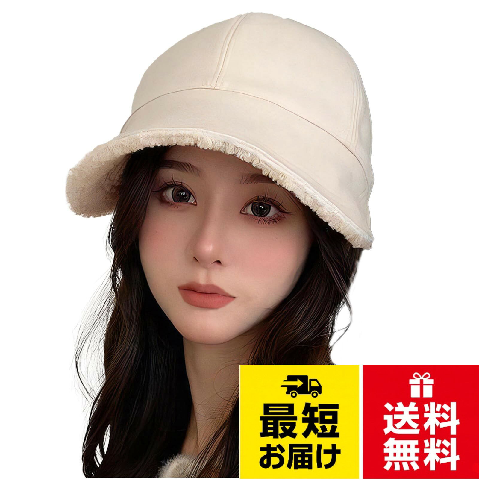 【サイズ調整OK＆小顔効果】 欲張り機能の裏ボアつば広帽子。お洒落も、暖かさも、快適なフィット感も。冬のわがままをすべて叶える機能性に優れたつば広ハット。。【秋冬の日差し対策と美シルエット】 エレガントな幅広いつばが、気になる秋冬の紫外線をしっかりガード。嬉しい小顔効果も発揮し、被るだけでコーディネートをぐっと格上げします。。【見た目も中身も、ぬくぬく】 帽子全体がもこもことした素材で、見た目にもあたたか。秋冬の雰囲気にぴったりの季節感あふれるデザインです。内側は肌触りの良い柔らかな裏ボアで頭全体を優しく包み込み抜群の保温性。。【自分サイズにカスタム可能】 後側の調整ヒモを引くことで、簡単にサイズ調整が可能（頭囲 約54～60cmに対応）。　風の強い日やヘアスタイルに合わせたい時にも、いつでもぴったりのフィット感で快適にお使いいただけます。寒い日のお出かけに欠かせない、デザイン性と実用性を兼ね備えた優秀アイテムです。。※ 照明、モニター環境等により色目が若干異なる場合がございます。※ 寸法は平置き採寸となっており個体差がございます。※ 画像はイメージとなり生産時期等により細部の仕様が変更となる場合がございます。予めご了承下さい。[クロスマーベリー] つば広帽子 あったか 裏ボア 秋冬 紫外線対策 小顔 サイズ調整可能 防寒 帽子 CY125