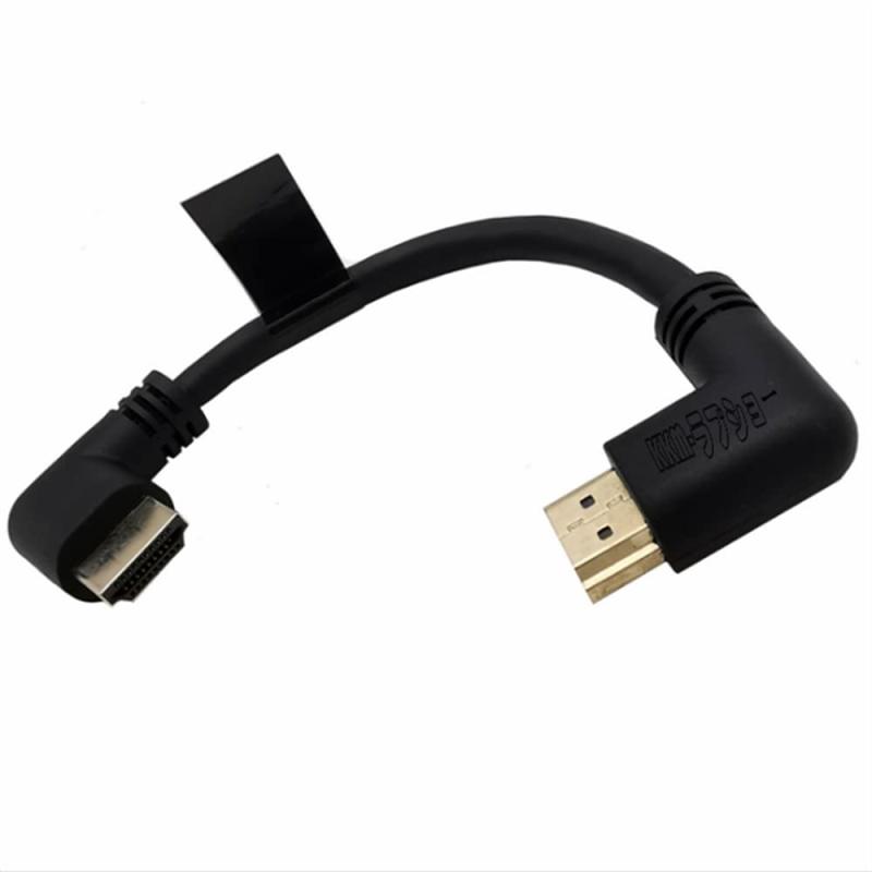 KKM-ラブショー0.15m 0.3m 0.5m~1.8m短いHDMI ケーブル，8k HDMI 延長ケーブル, 8K 60Hz 4K 120Hz HDMI 2.1オス-メス 90度L字型左右向きHDMI 延長ケーブル 高速HDMI変換48Gbps 8K