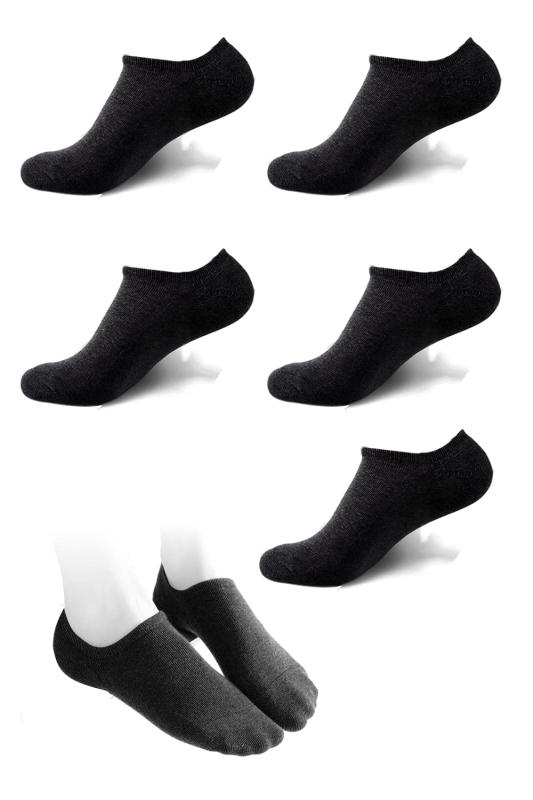 [Ashuneru] 靴下 レディース くるぶし ソックス 抗菌防臭 カカト 滑り止め付 22cm〜24.5cm 女性用 5足組み