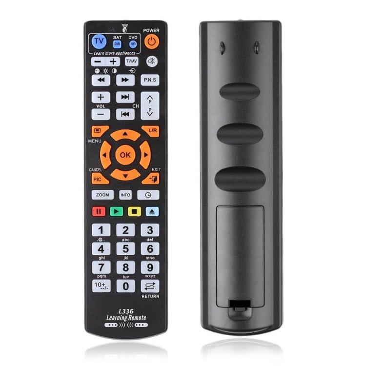 Rakuten - FineGood 学習リモコン L336 1 個入り マルチリモコン テレビ・CBL・DVD 対応 知能設定 操作簡単 汎用 TV リモートコントロール (電池含まれません)
