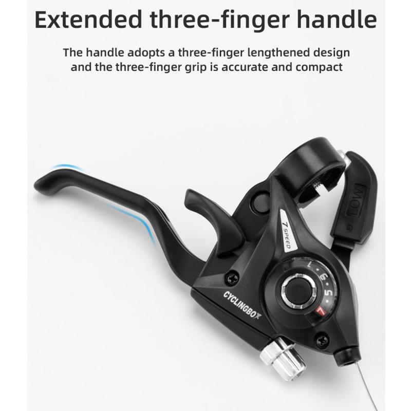 HOUSON 自転車ギアレバーセット、マウンテンバイクギアレバーブレーキギアレバー自転車ギアレバーブレーキレバー (3x7 21スピード) マウンテンバイク、ロードバイク、MTB、BMX用