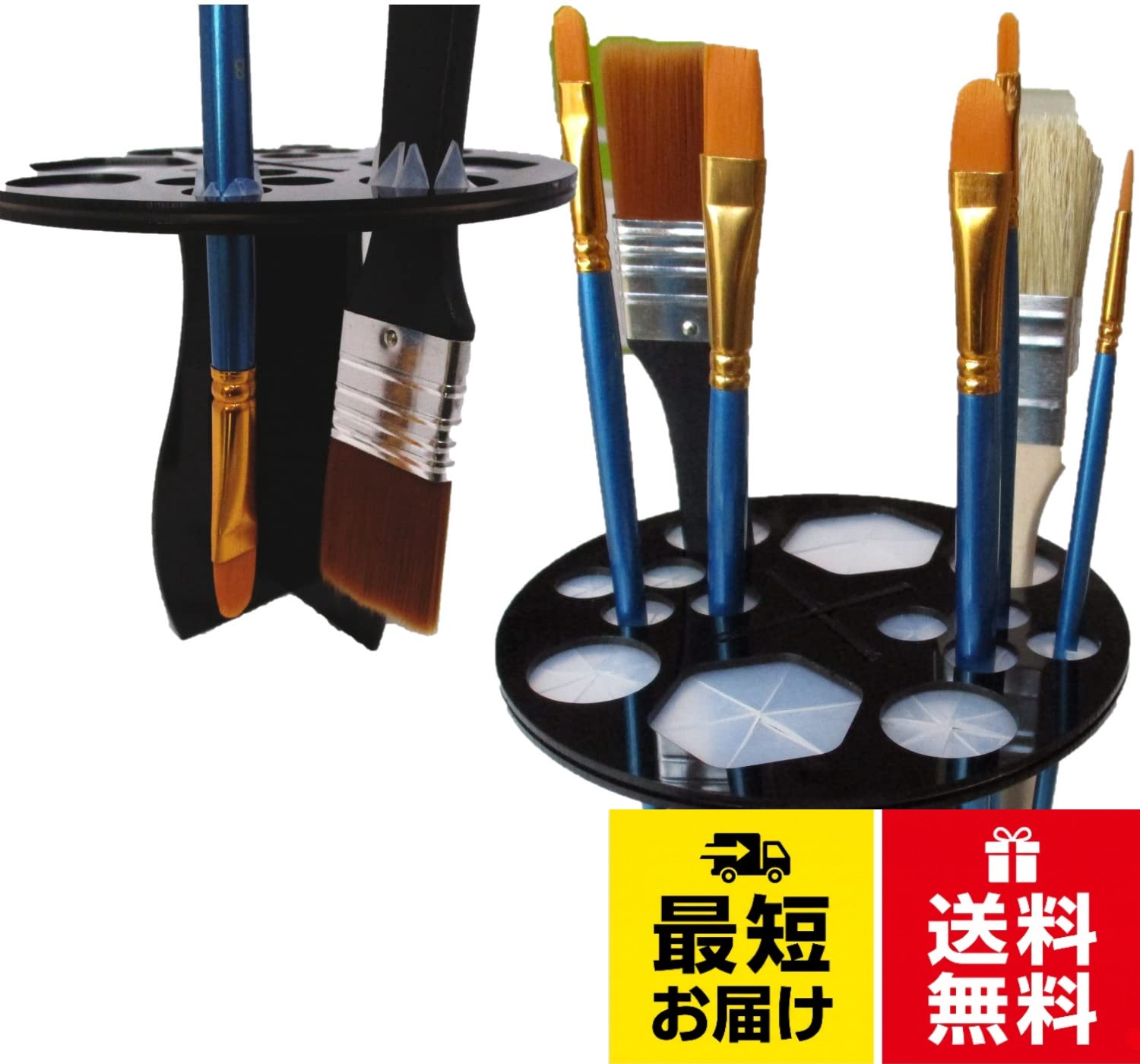 【送料無料】JP-SAKURA 折り畳める 筆洗い バケツ 絵の具 パレット 筆洗器 油絵具 セット 初心者 キャンバス 画材 顔彩