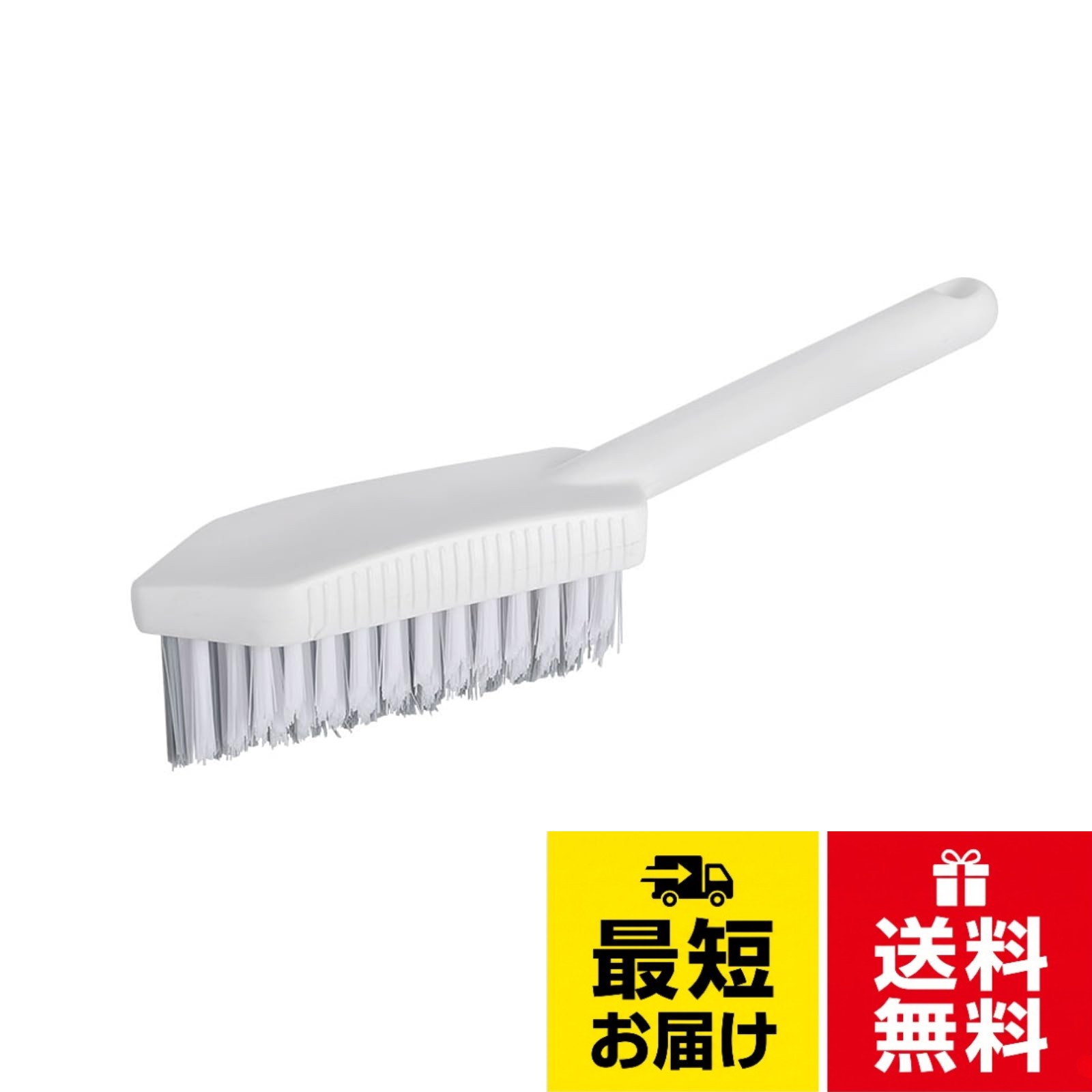 【洗浄能力が強い】三角ブラシヘッドの設計を採用し、辺角の隙間、楽に洗浄し、ブラシ毛温と表面光沢を損傷しない。。【握りやすい】ハンドルは手のひらの自然なラジアンにフィットするように設計され、使いやすい。掃除がもっと便利です。。【収納に便利】ハンドルの尾部にフックが付いているので、ぶら下げて収納でき、ぶら下げて干すのに便利です。。【使いやすい】ハンドルが長く、お手入れが簡単で、手を傷つけません。ブラシ本体には吊り下げ穴が付いているので、使用後すぐに吊り下げて通気性を確保し、乾燥を早め、ブラシを清潔に保ちます。。【使用範囲が広い】浴室タイル、浴槽、洗面所などの滑らかな表面洗浄だけでなく、ガラス、金属蛇口、便器の外側など多くの場所を洗浄することができる。浴室用ソフトブラシ お風呂掃除 ブラシ 傷つけない ホームクリーニング 掃除用品 洗浄が便利 浴室の排水溝 タイル継ぎ目 通気口 蛇口などに対応 （1個 ホワイト） / キッチン ブラシ