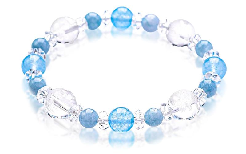 [京珠堂] パワーストーン ブレスレット レディース 四神 水晶 天然石