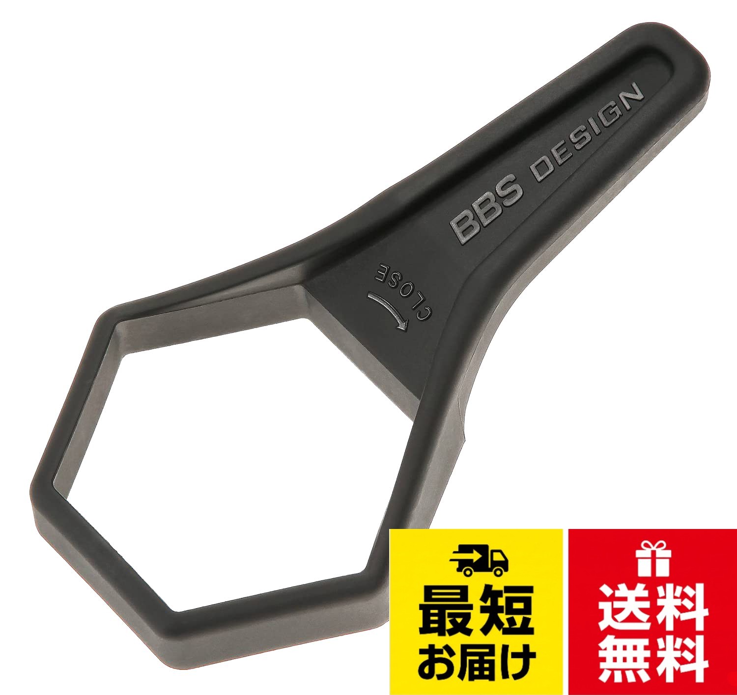 BBS正規品パーツ。カラー：黒。対辺80mmBBS メガネレンチ 黒 対辺80mm