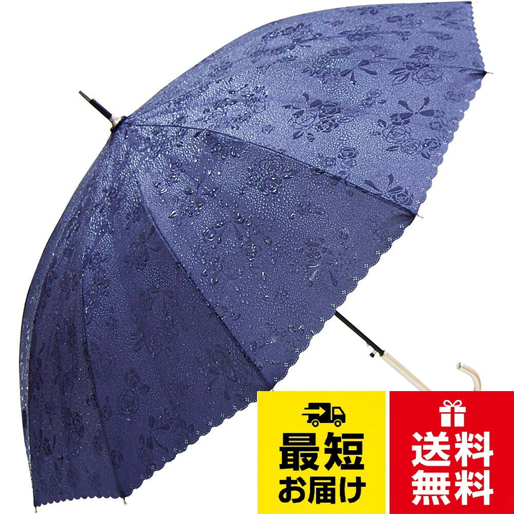 サントス 長傘 12本骨 撥水傘