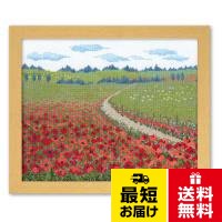 本体サイズ :サイズ:額外径:約縦35.1cm×横41.8cm、額内径:約縦29.7cm×横36.4cm。主な製造国 :日本オリムパス製絲 7359 ししゅうキット ポピーの散歩道(イギリス) / 縦33センチメートル×横40センチメートル×高さ5センチメートル