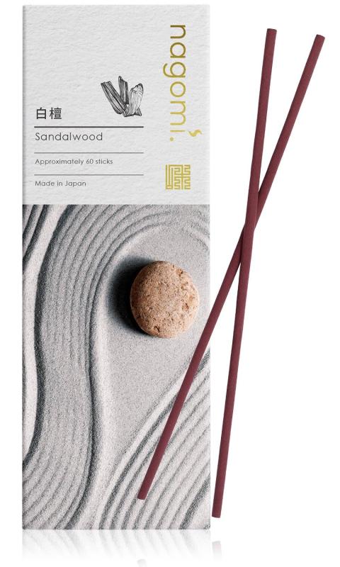 乐天商城 - 【老舗仏壇店監修】お香 約60本「nagomi. Sandalwood」線香 白檀 びゃくだん サンダルウッド 沈香 天然香料 お寺の香り 浄化 リラックス 瞑想 日本製 お寺の香り 癒し 贈答用 インセンス スティッ