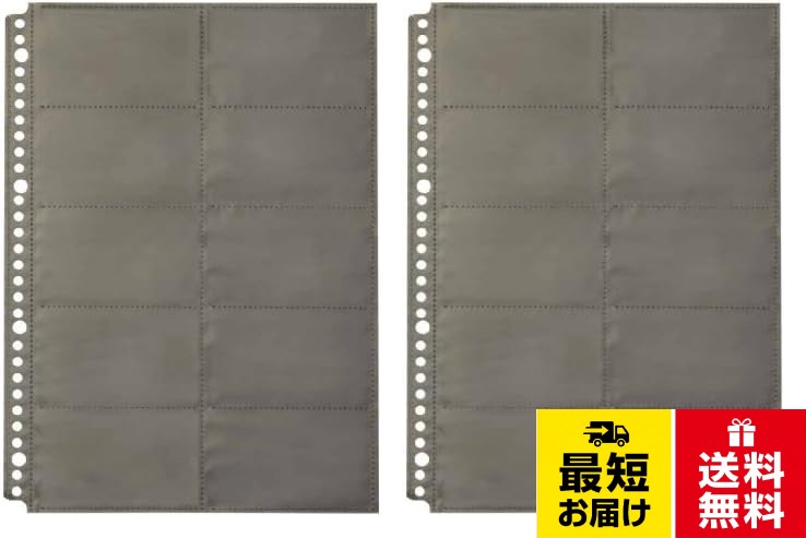 キングジム(Kingjim) 名刺ホルダー 台紙 ショットドックス 差替式 A4 36SDD 黒