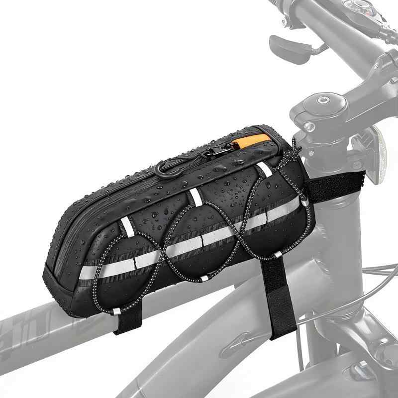 Rxakudedo 自転車ハンドルバーバッグ 防水 自転車バッグ フロントバッグ フレーム...