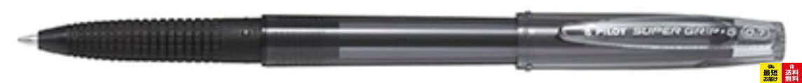 パイロット 油性ボールペン スーパーグリップG・キャップ式0.7mm 細字 黒軸黒芯 BSGC-10F-BB 10本組み