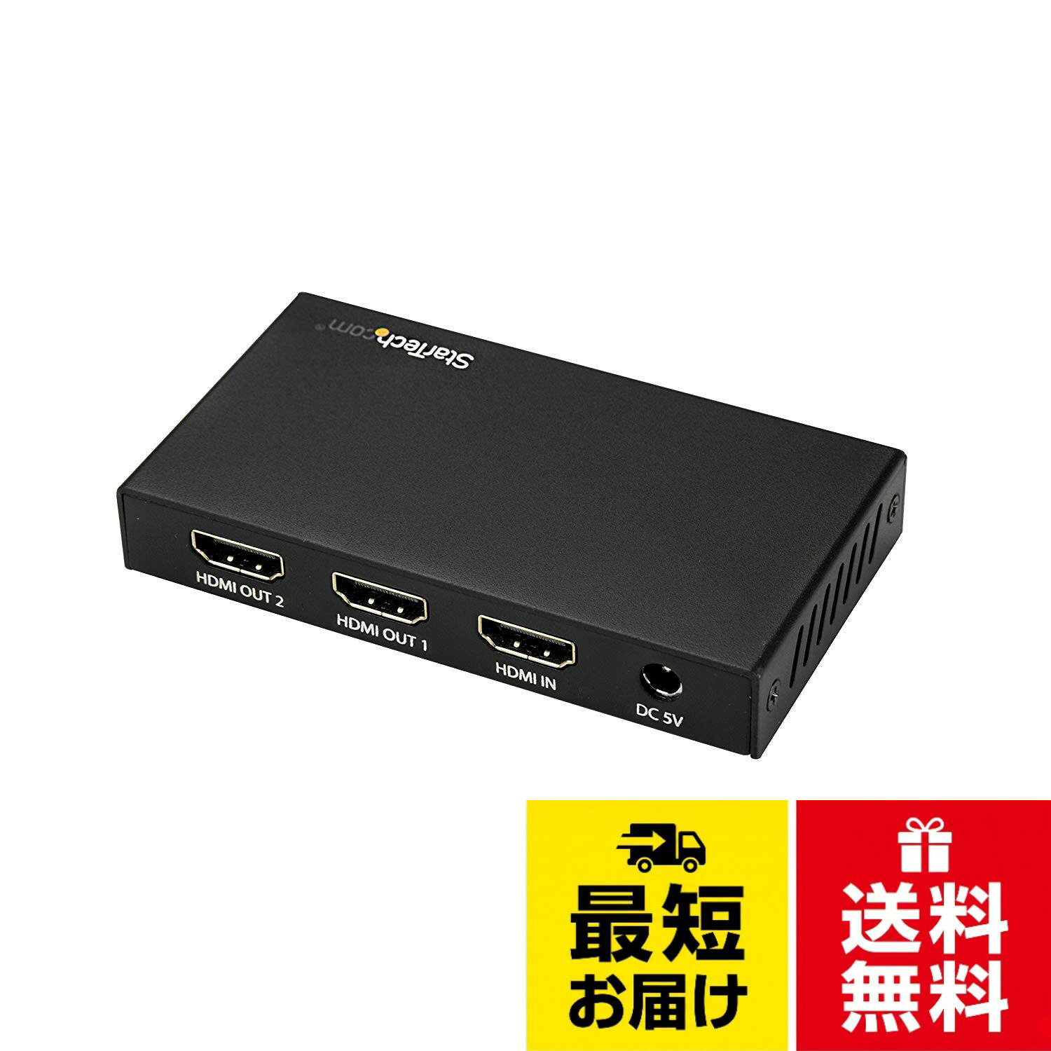 StarTech.com HDMI分配器 1入力