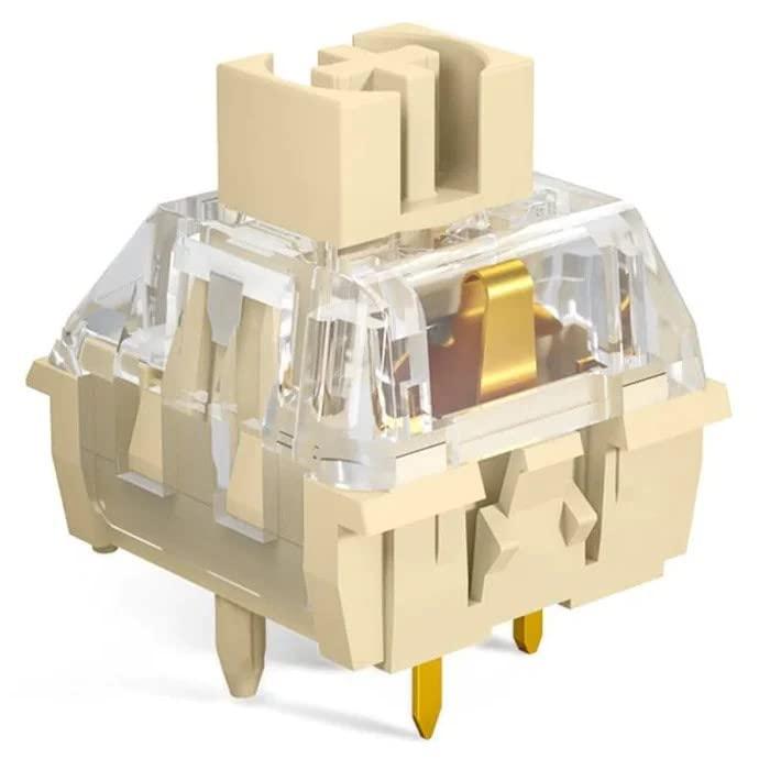 Kailh Midnight Silent V2 Switch/Tactile メカニカルキーボード用 5ピン 55gf 潤滑済み 静音タクタイルスイッチ (35個)