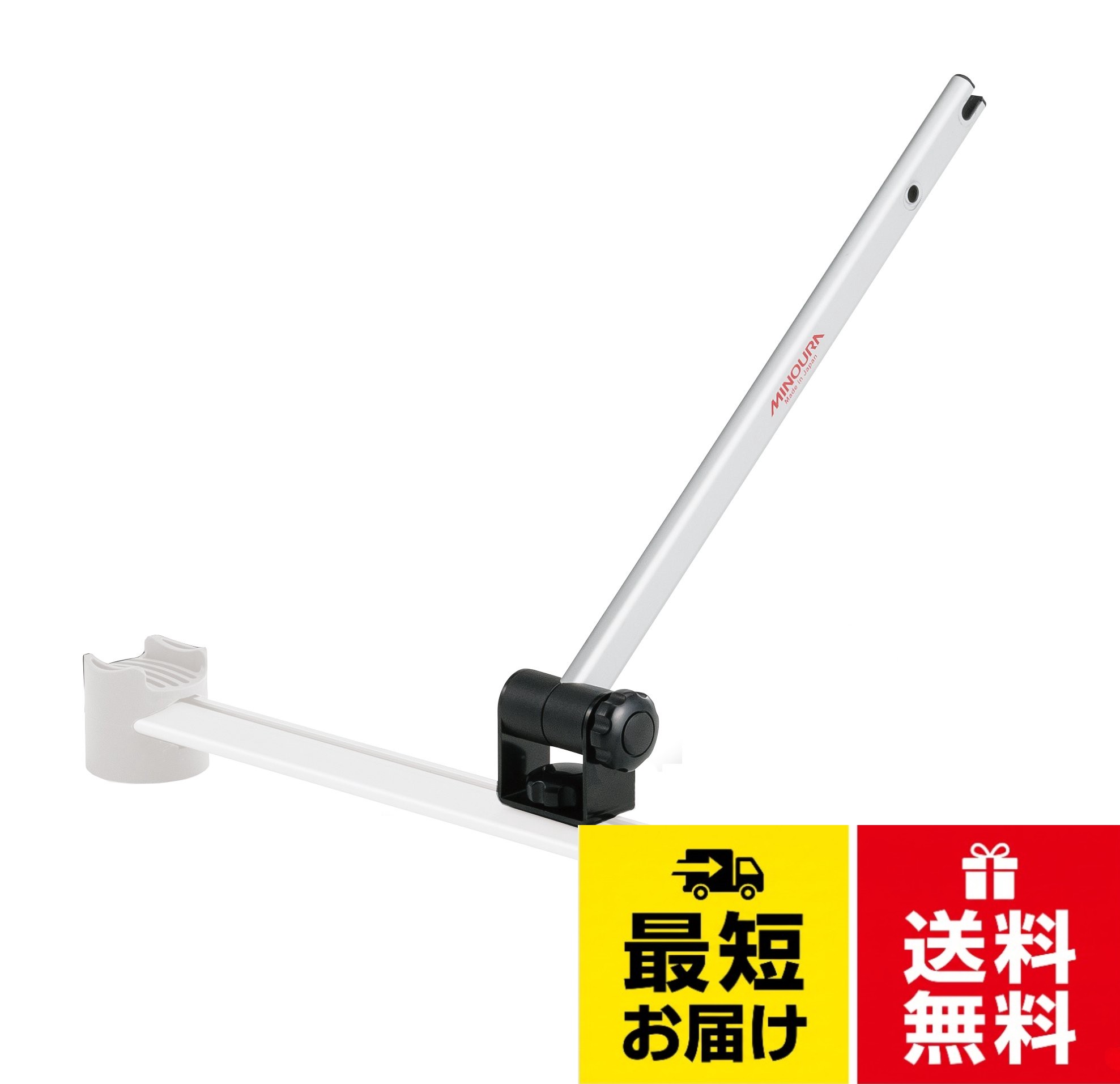 重量:400g。材質:アルミ、樹脂。自転車から取りはずしたホイールを保持できるVERGO-TF専用のホイールサポート。車内でホイールが転がりまわって傷ついたり、破損するのを防ぐことができる。アーム先端部と貫通穴を使用して2本のホイールの装着可能MINOURA(ミノウラ) VERGO-TFホイールサポート 01423311000