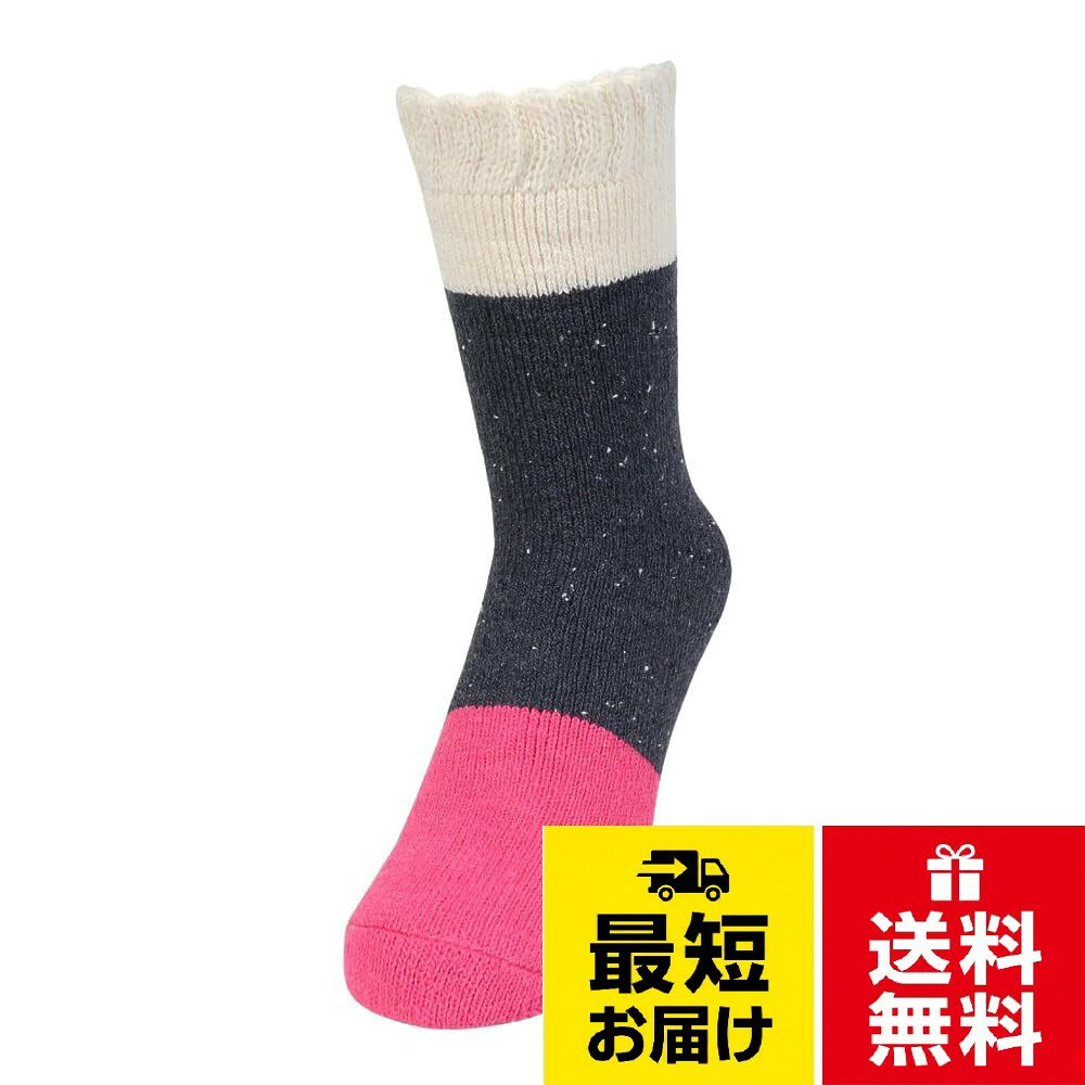 クルー丈。バイカラー。総パイル[フクスケ] ソックス FUN バイカラー クルー丈ソックス 1足組 総パイル 福助 メンズ 3FR02W / 該当なし