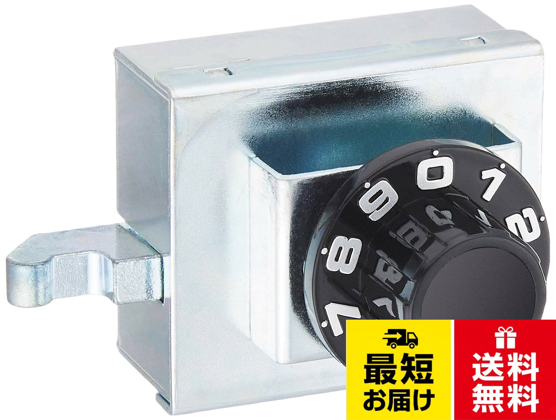 開錠方法:ダイヤルを右へ(または左へ)1回転以上回してから数字を印に合わせます。次に左へ(または右へ)回して数字を合わせると開錠します。施錠する場合は扉を閉め、ダイヤルを左右どちらかに1回転以上回します。。機種によっては取り付けできない場合があります。ナスタ ダイヤル錠 集合郵便受箱用錠前 SPK-1 1個 / ダイヤル錠