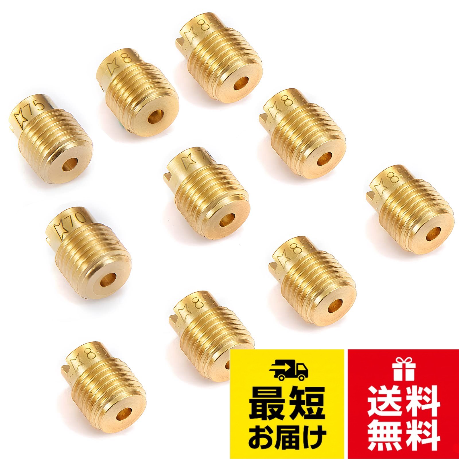 Pronese メインジェットセット 全ネジ型大タイプ パイロットジェット10サイズセット