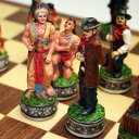 【西部開拓時代を再現】チェス駒　シェリフ＆インディアン