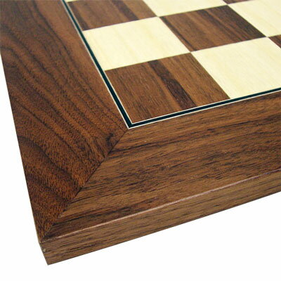 Chessboard Walnut/Maple 【ボードサイズ：500×500mm】チェスボード　カエデ/クルミ　H401カエデ材とクルミ材を使用したスタンダードなチェスボード。ブラウンを基調にしたチェスボードは、どのタイプのチェス駒にも良く合います。生産国：スペインサイズボードサイズ：500×500×13mmボードマス目サイズ：50×50mm素材：カエデ、クルミ　