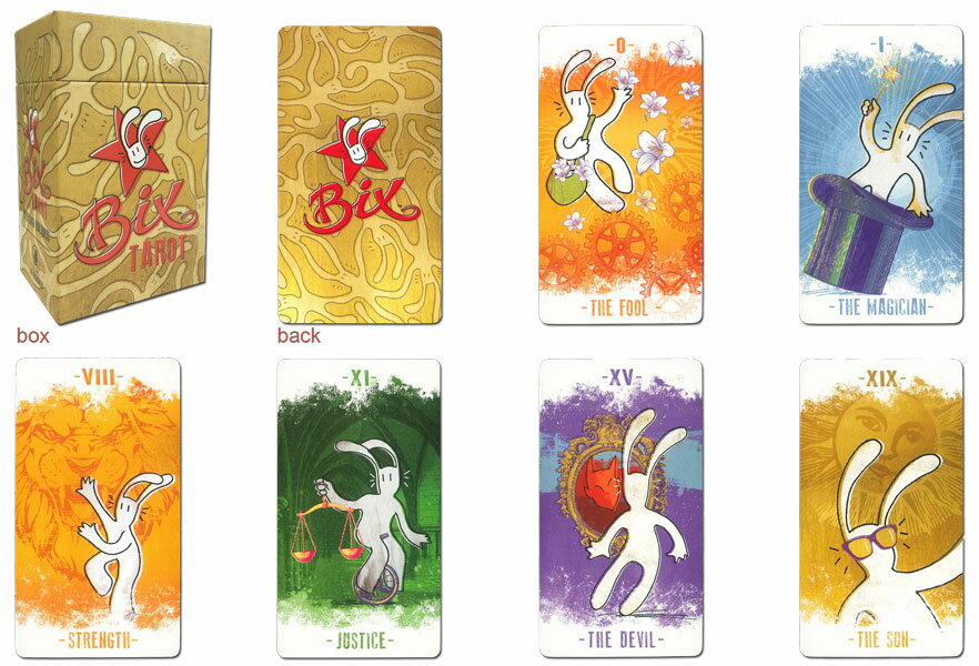 【かわいいうさぎのタロットカード】ビックス・タロット ライダー ウェイト版