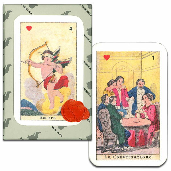 【クラシックな雰囲気の52枚組占いカード】シビラ・オリジナル 1850