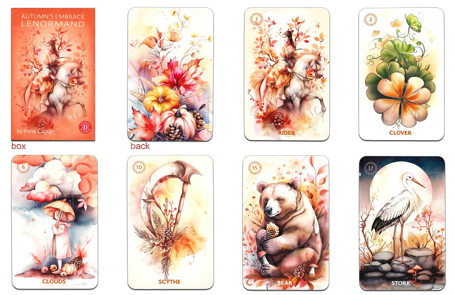 ルノルマンカード 38枚 占い 【オータムズ・エンブレイス・ルノルマンAUTUMN'S EMBRACE LENORMAND】実りの季節が、答えを深める